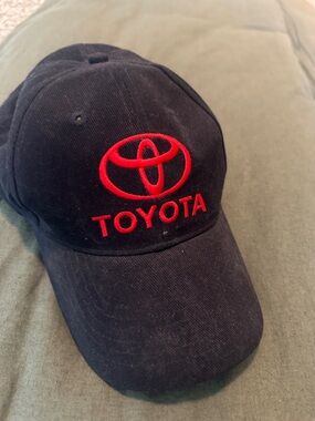 Toyota Navy Baseball Cap with Red Logo